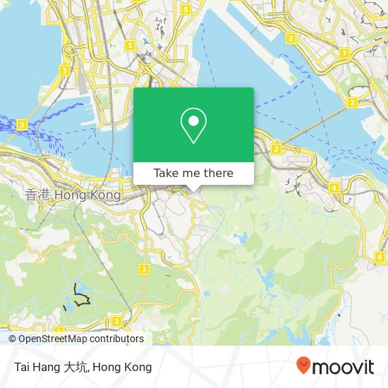 Tai Hang 大坑 map