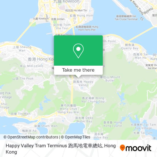 Happy Valley Tram Terminus 跑馬地電車總站 map