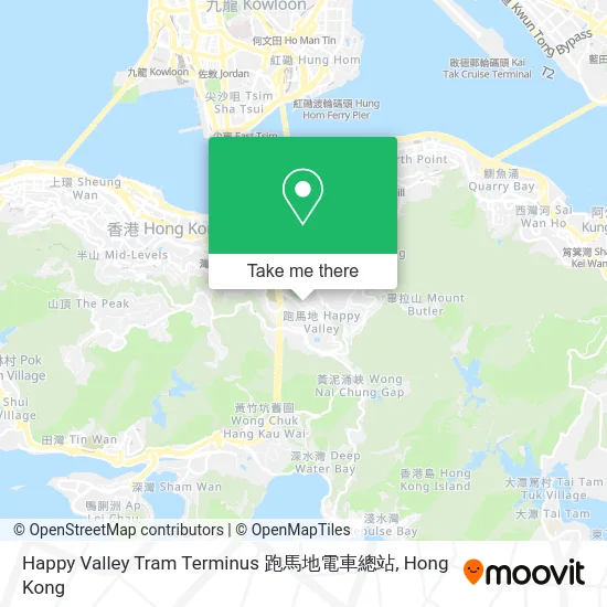Happy Valley Tram Terminus 跑馬地電車總站 map