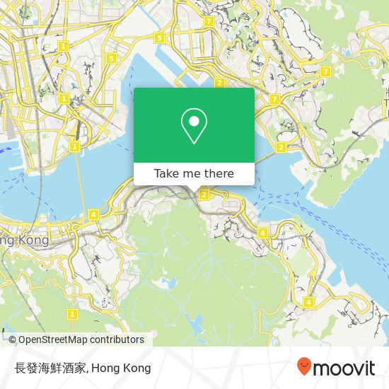 長發海鮮酒家 map