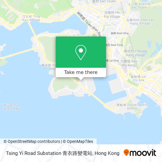 Tsing Yi Road Substation 青衣路變電站 map