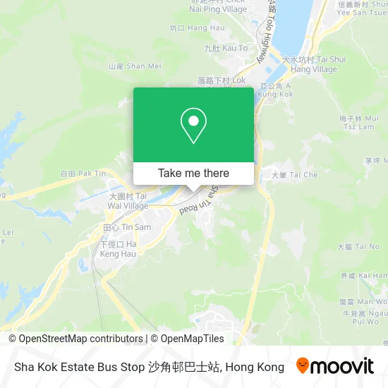 Sha Kok Estate Bus Stop 沙角邨巴士站 map