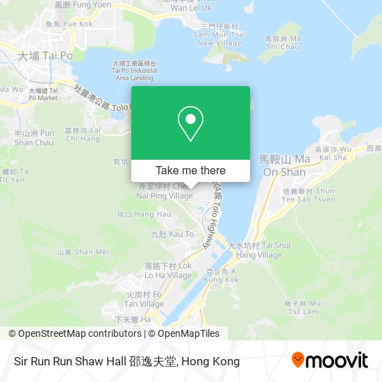 Sir Run Run Shaw Hall 邵逸夫堂 map