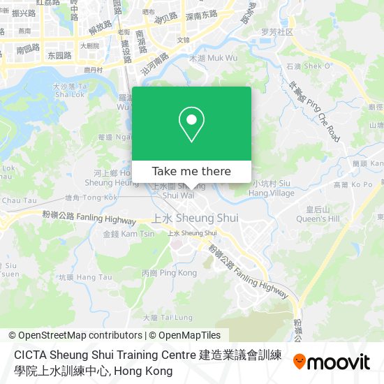 CICTA Sheung Shui Training Centre 建造業議會訓練學院上水訓練中心 map