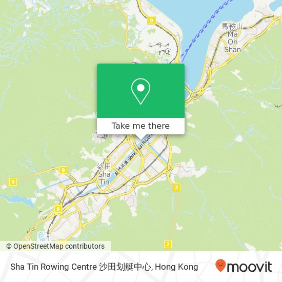 Sha Tin Rowing Centre 沙田划艇中心 map