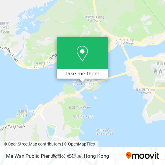 Ma Wan Public Pier 馬灣公眾碼頭 map