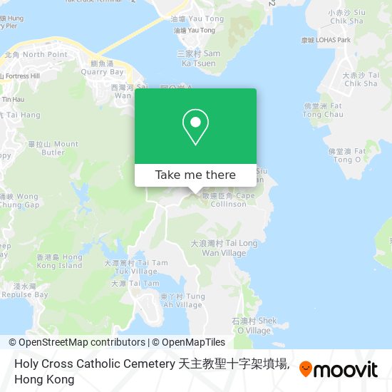 Holy Cross Catholic Cemetery 天主教聖十字架墳場 map