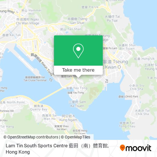 Lam Tin South Sports Centre 藍田（南）體育館 map