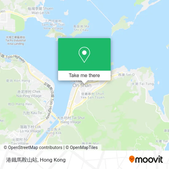 港鐵馬鞍山站地圖