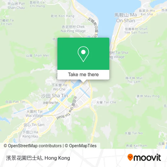 濱景花園巴士站地圖