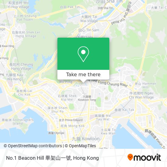 No.1 Beacon Hill 畢架山一號 map