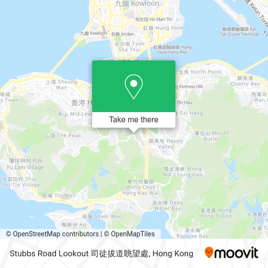 Stubbs Road Lookout 司徒拔道眺望處 map