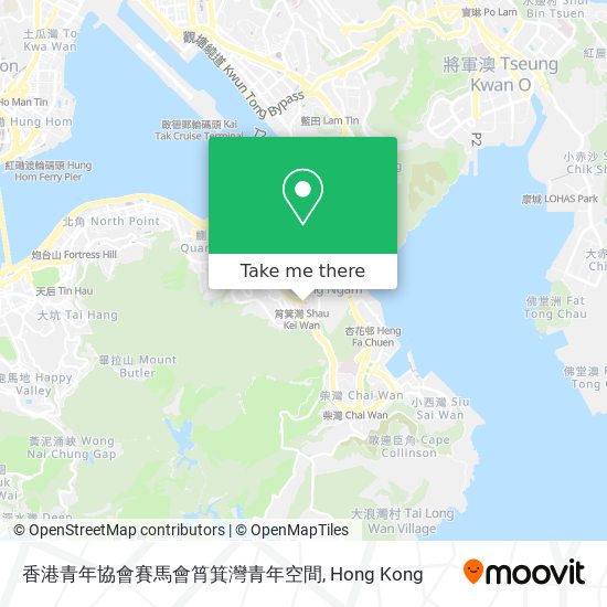 香港青年協會賽馬會筲箕灣青年空間 map
