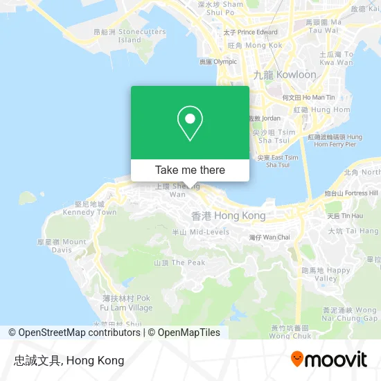 忠誠文具地圖