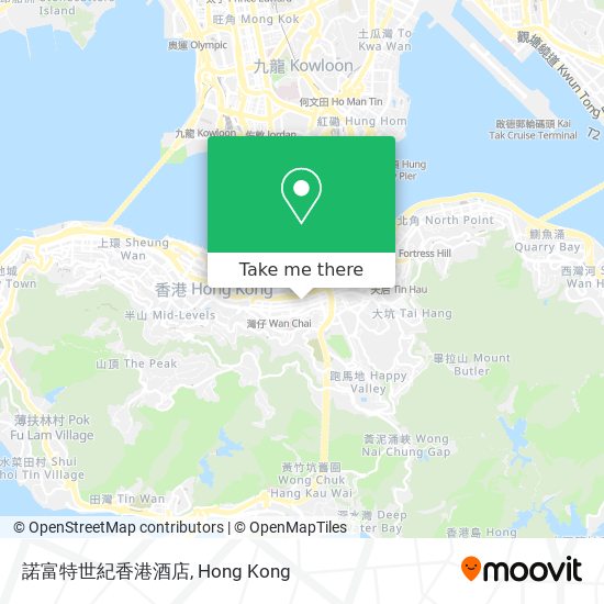 諾富特世紀香港酒店 map