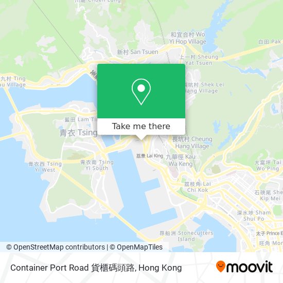 Container Port Road 貨櫃碼頭路地圖