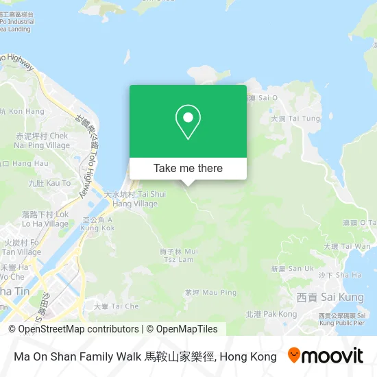 Ma On Shan Family Walk 馬鞍山家樂徑 map