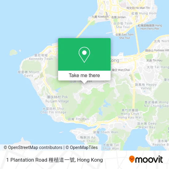 1 Plantation Road 種植道一號地圖