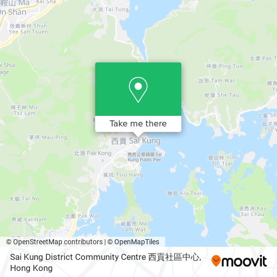 Sai Kung District Community Centre 西貢社區中心地圖