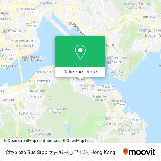 Cityplaza Bus Stop 太古城中心巴士站 map