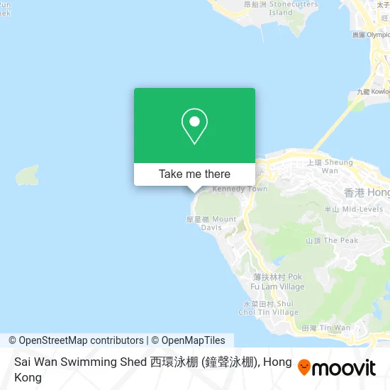 Sai Wan Swimming Shed 西環泳棚 (鐘聲泳棚) map