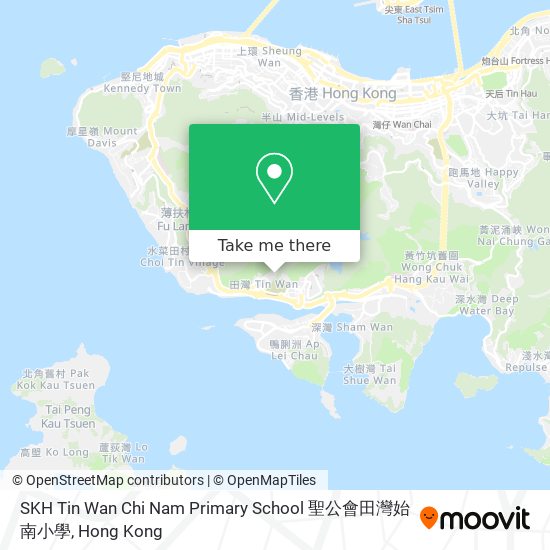 SKH Tin Wan Chi Nam Primary School 聖公會田灣始南小學地圖