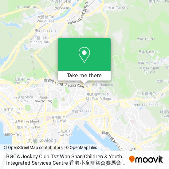 BGCA Jockey Club Tsz Wan Shan Children & Youth Integrated Services Centre 香港小童群益會賽馬會慈雲山青少年綜合服務中心 map