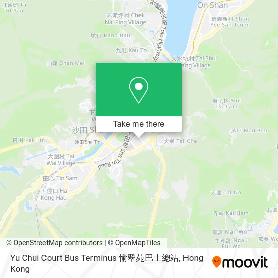 Yu Chui Court Bus Terminus 愉翠苑巴士總站 map