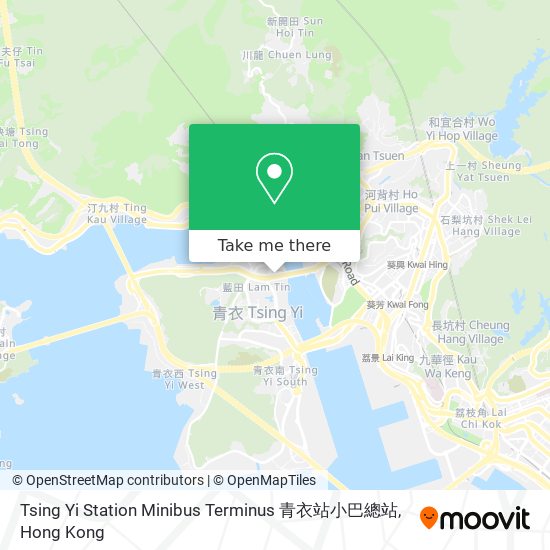 Tsing Yi Station Minibus Terminus 青衣站小巴總站 map