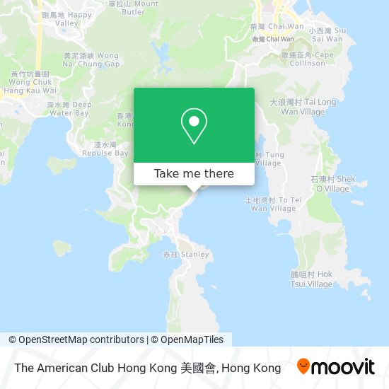 The American Club Hong Kong 美國會 map