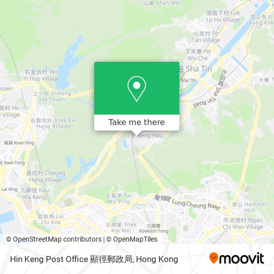 Hin Keng Post Office 顯徑郵政局地圖