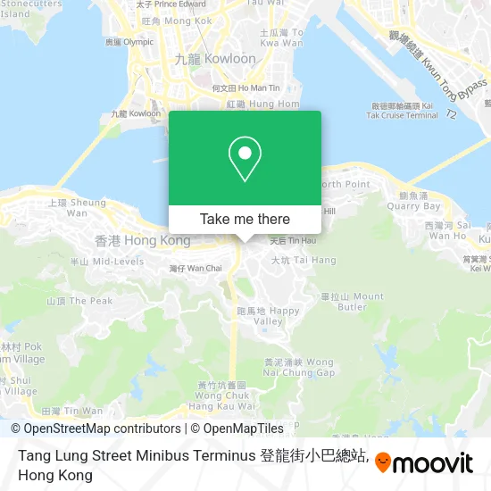 Tang Lung Street Minibus Terminus 登龍街小巴總站 map