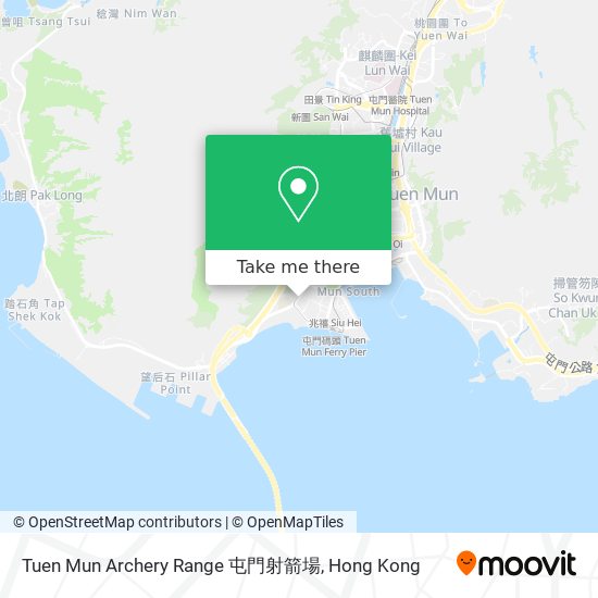 Tuen Mun Archery Range 屯門射箭場 map