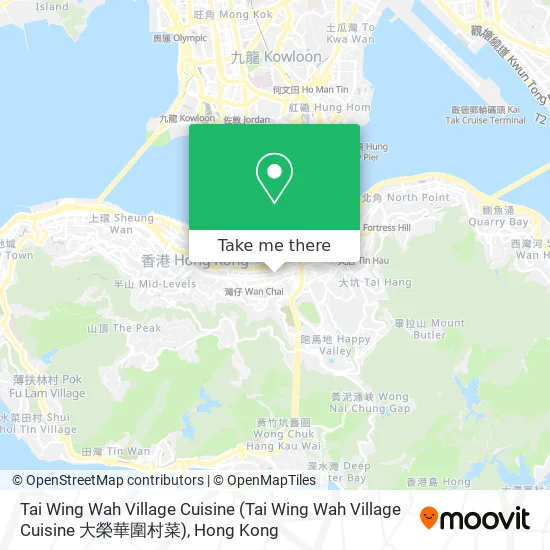 Tai Wing Wah Village Cuisine map