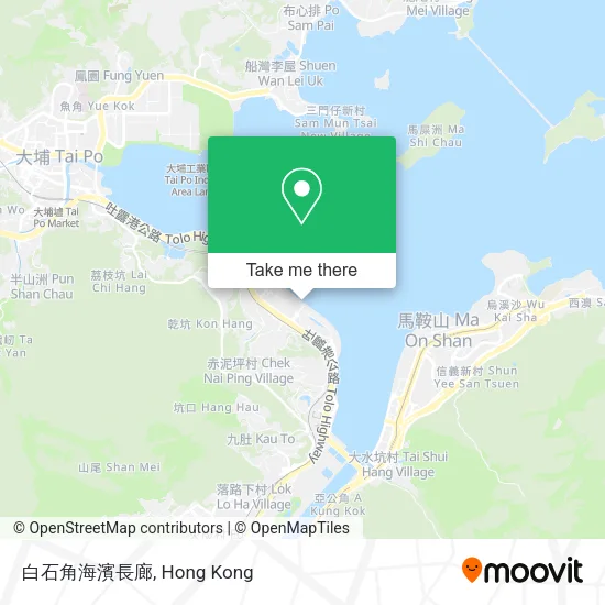 白石角海濱長廊地圖