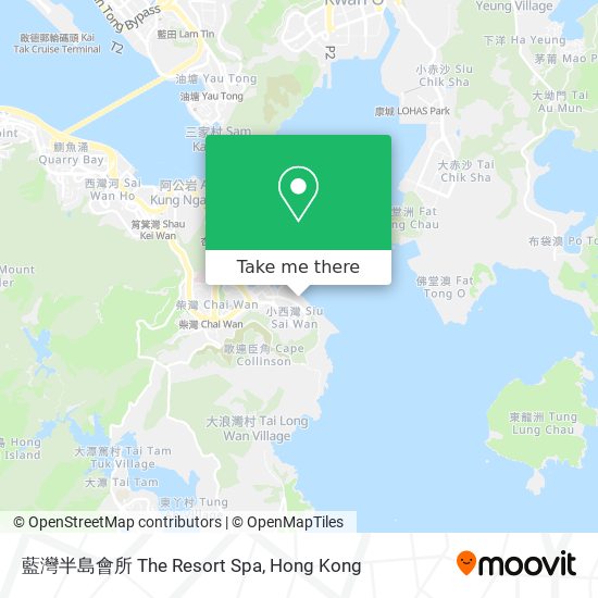 藍灣半島會所 The Resort Spa map