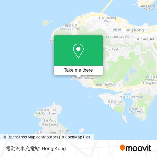 電動汽車充電站 map