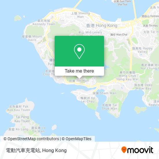 電動汽車充電站地圖
