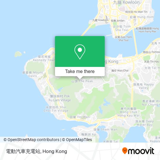 電動汽車充電站 map
