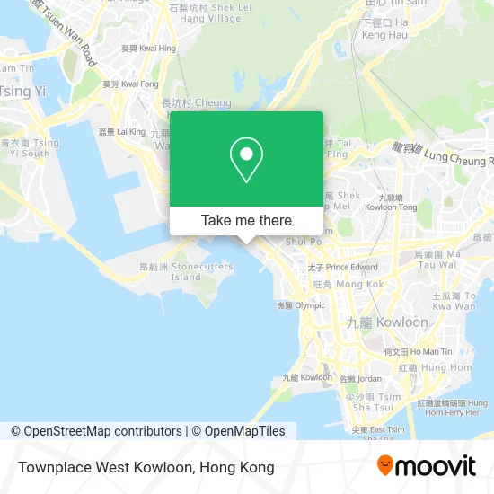 Townplace West Kowloon map