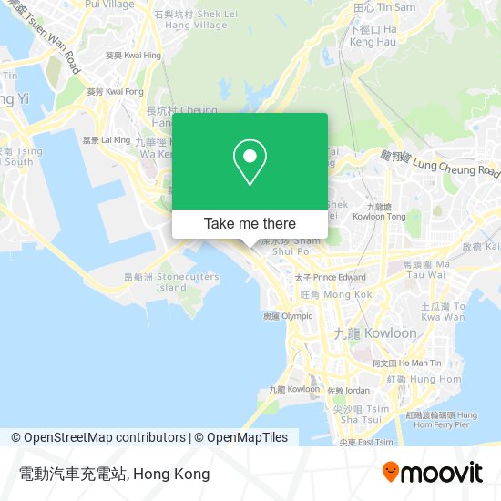 電動汽車充電站 map