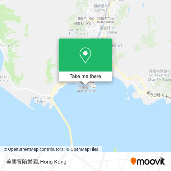 美國冒險樂園地圖