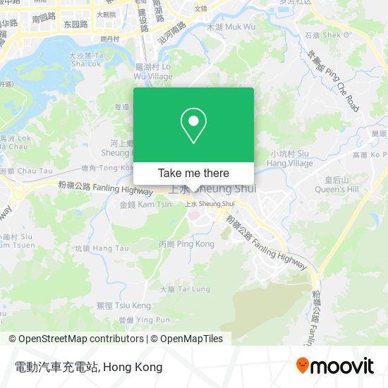 電動汽車充電站 map