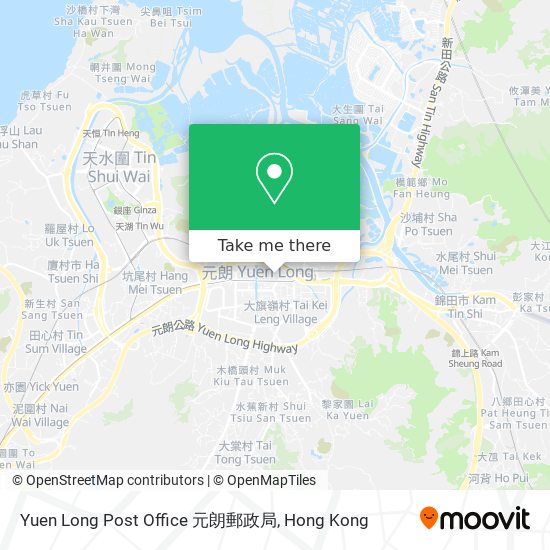 Yuen Long Post Office 元朗郵政局 map