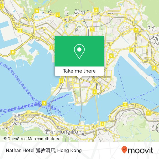 Nathan Hotel 彌敦酒店 map