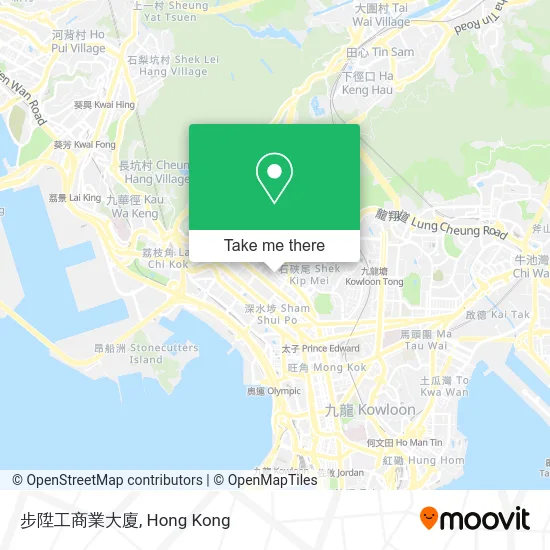 步陞工商業大廈 map