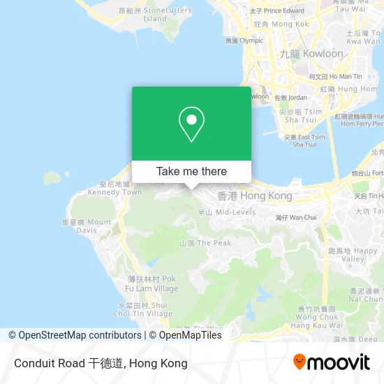 Conduit Road 干德道 map
