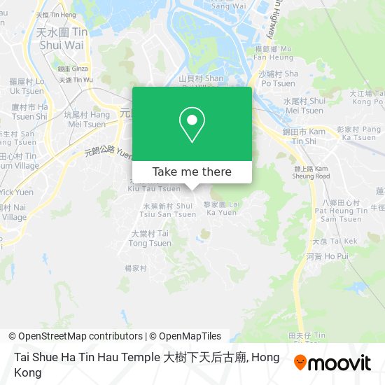 Tai Shue Ha Tin Hau Temple 大樹下天后古廟 map