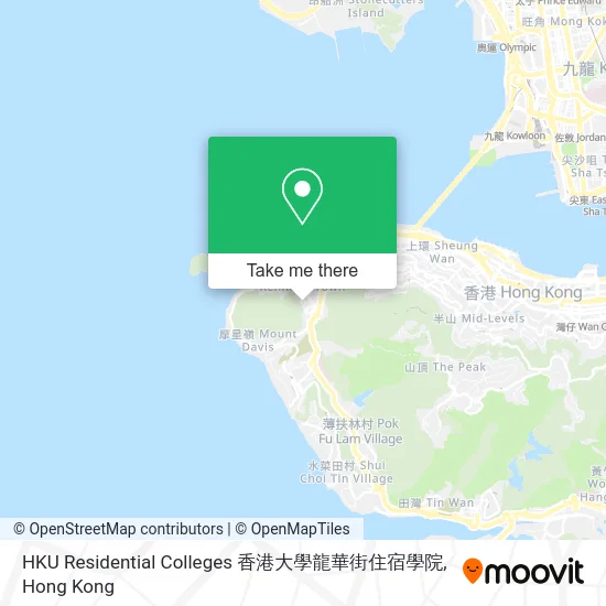 HKU Residential Colleges 香港大學龍華街住宿學院 map