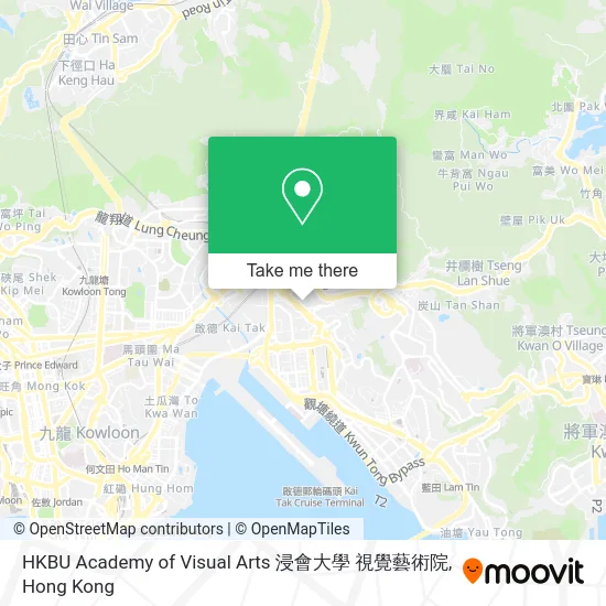 HKBU Academy of Visual Arts 浸會大學 視覺藝術院 map